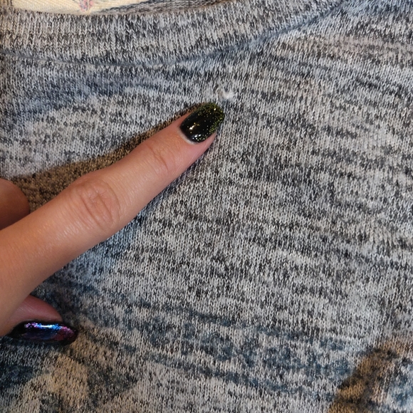 LAST CHANCE Hippie Rose Grey 3/4 Sleeve Top - Picture 7 of 10